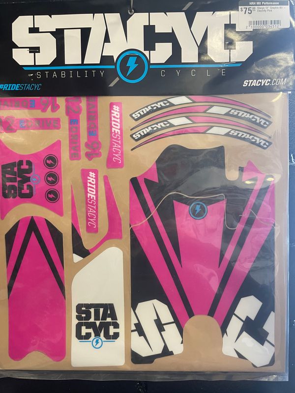 Stacyc 12&quot; Graphic Kit - Electrify Pink
