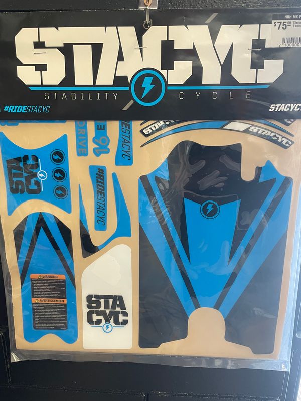 Stacyc 12&quot; Graphic Kit - Electrify Cyan