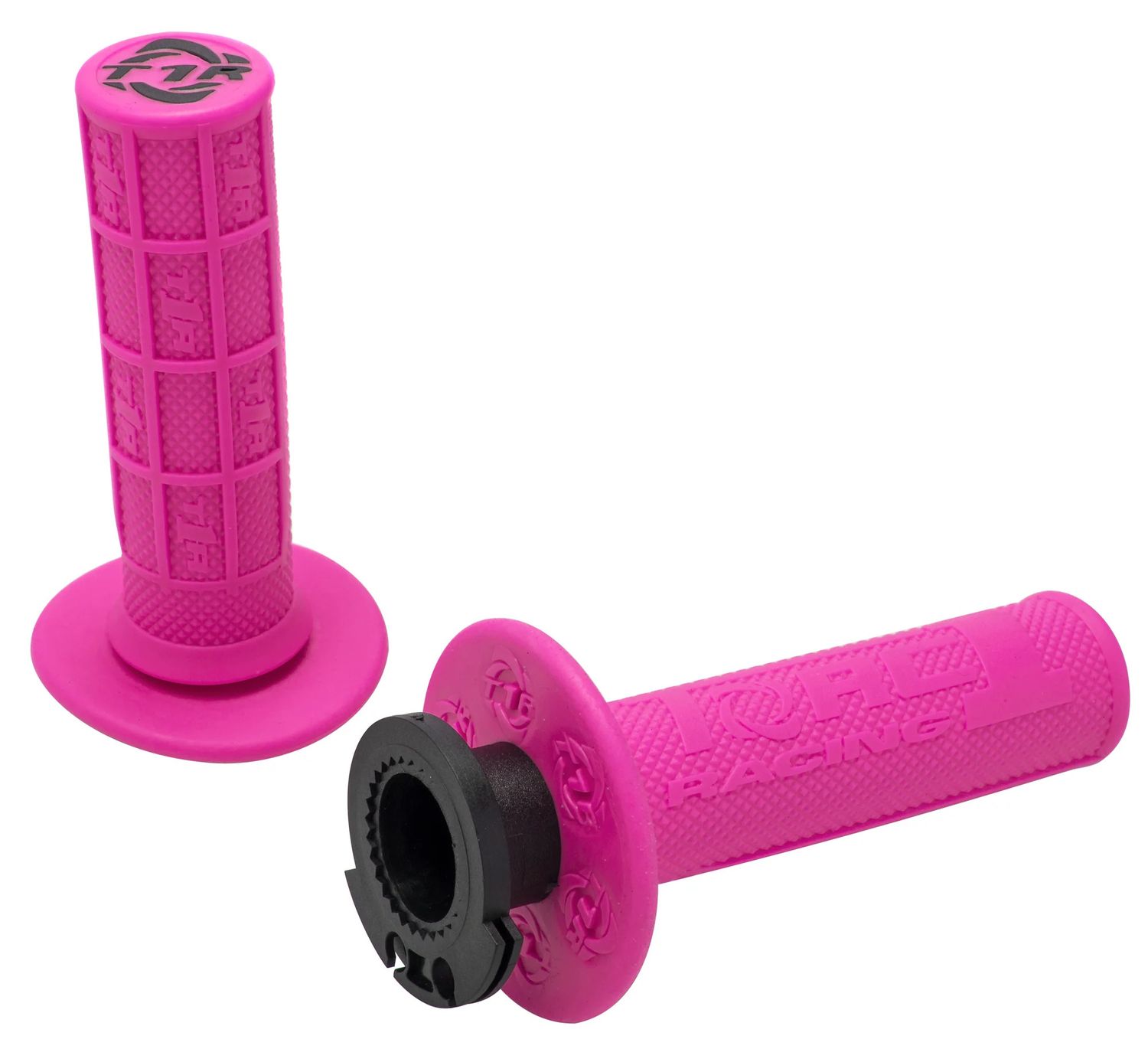 Torc1 Defy MX Lock-On Grips (2 Stroke/Mini), Color: Pink