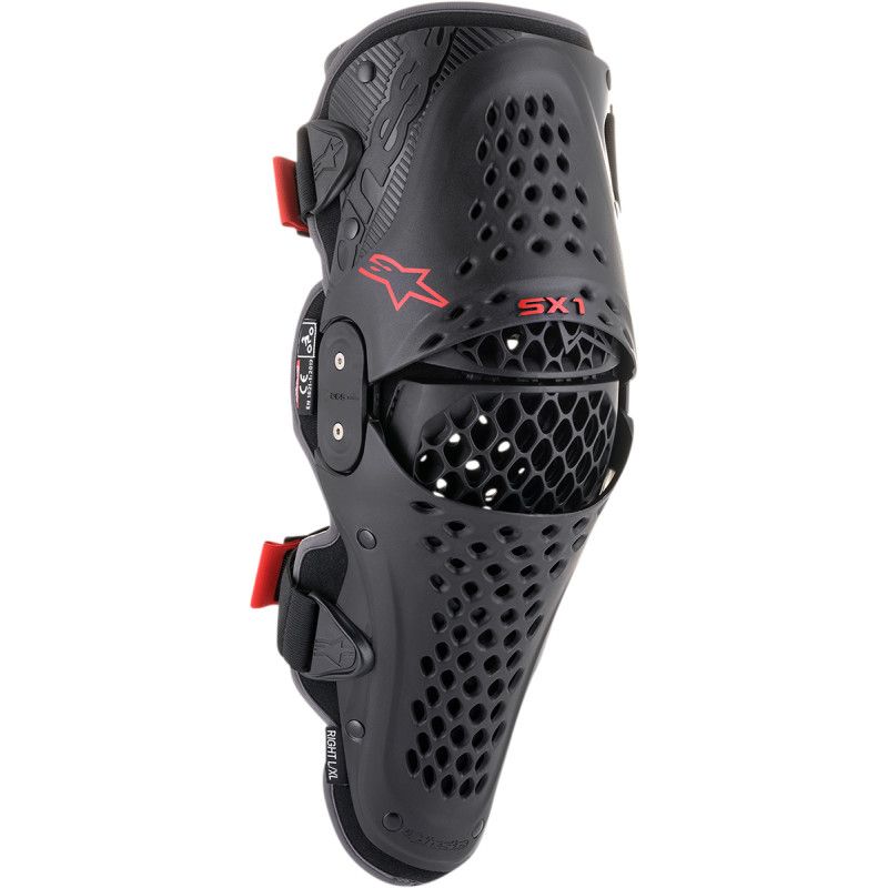 Alpinestars Knee Guard SX-1 V2 Black/Red S/M