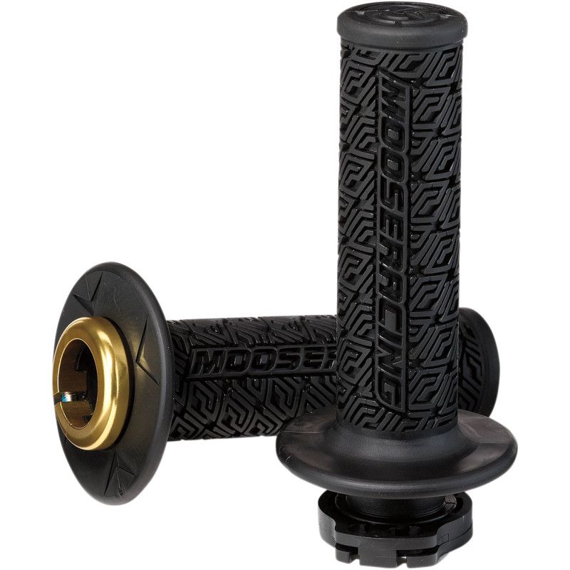 Moose (Odi) Lock-On Grip 36 Series, Color: Black/Gold