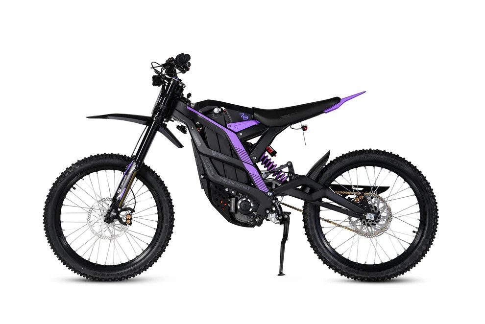 79Bike Falcon Pro, Bike Colour: Black, Accent Colour: Purple