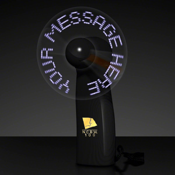 Pre-programmed black mini fan