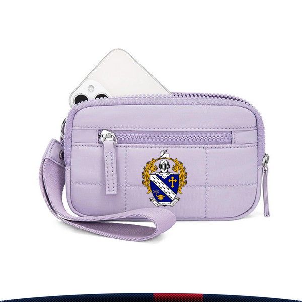 Quilted Nylon Wristlet