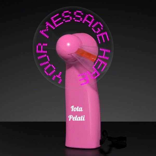 Pre-Programmed Pink Mini Fan