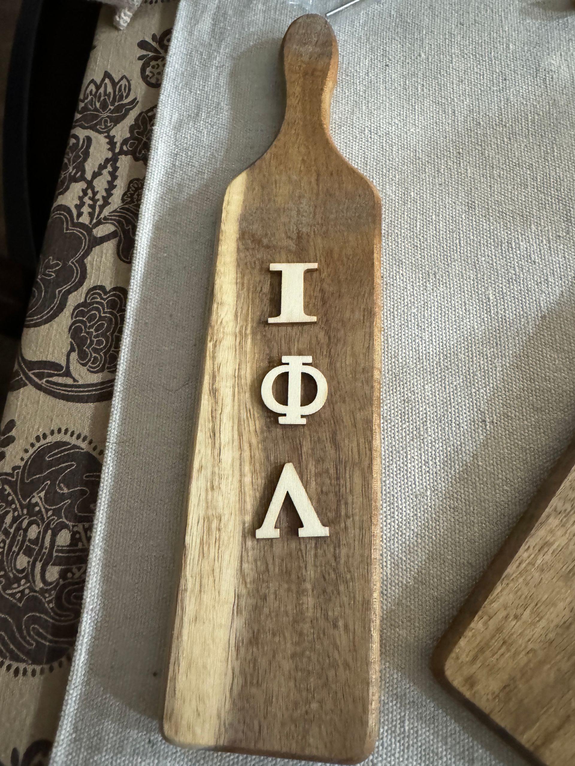 Wooden sorority paddle
