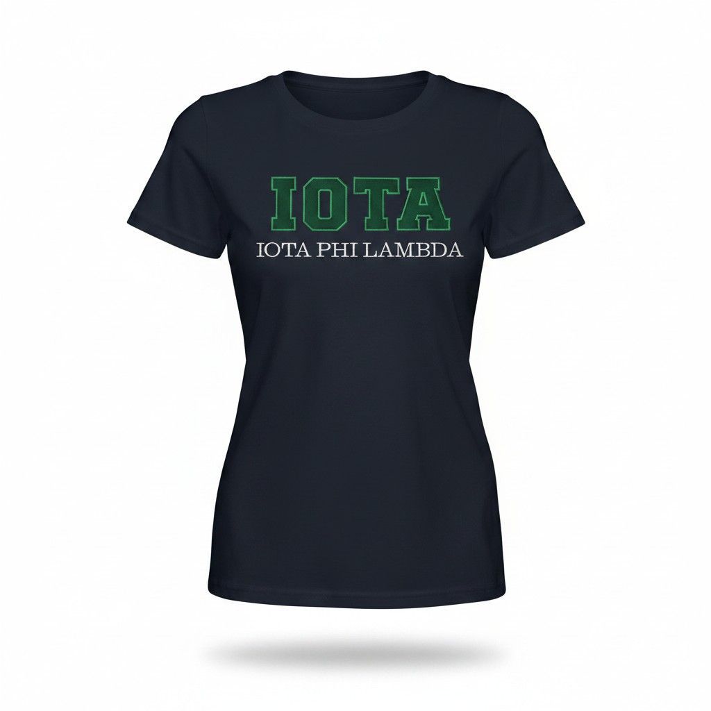 Iota black embroidered tshirt Iota black embroidered tshirt