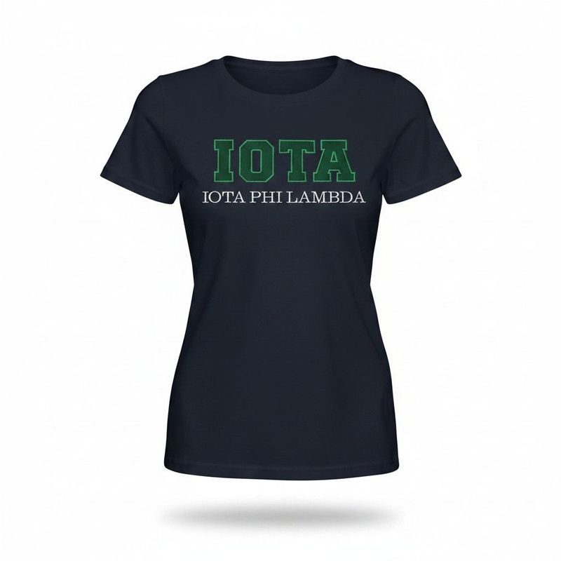 Iota black embroidered tshirt