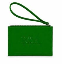 Iota Embossed Wristlet Wallet