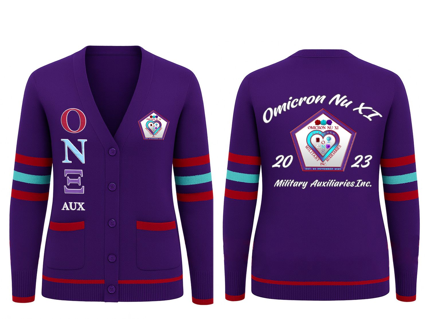 Omicron Nu Xi Cardigans Omicron Nu Xi Cardigans