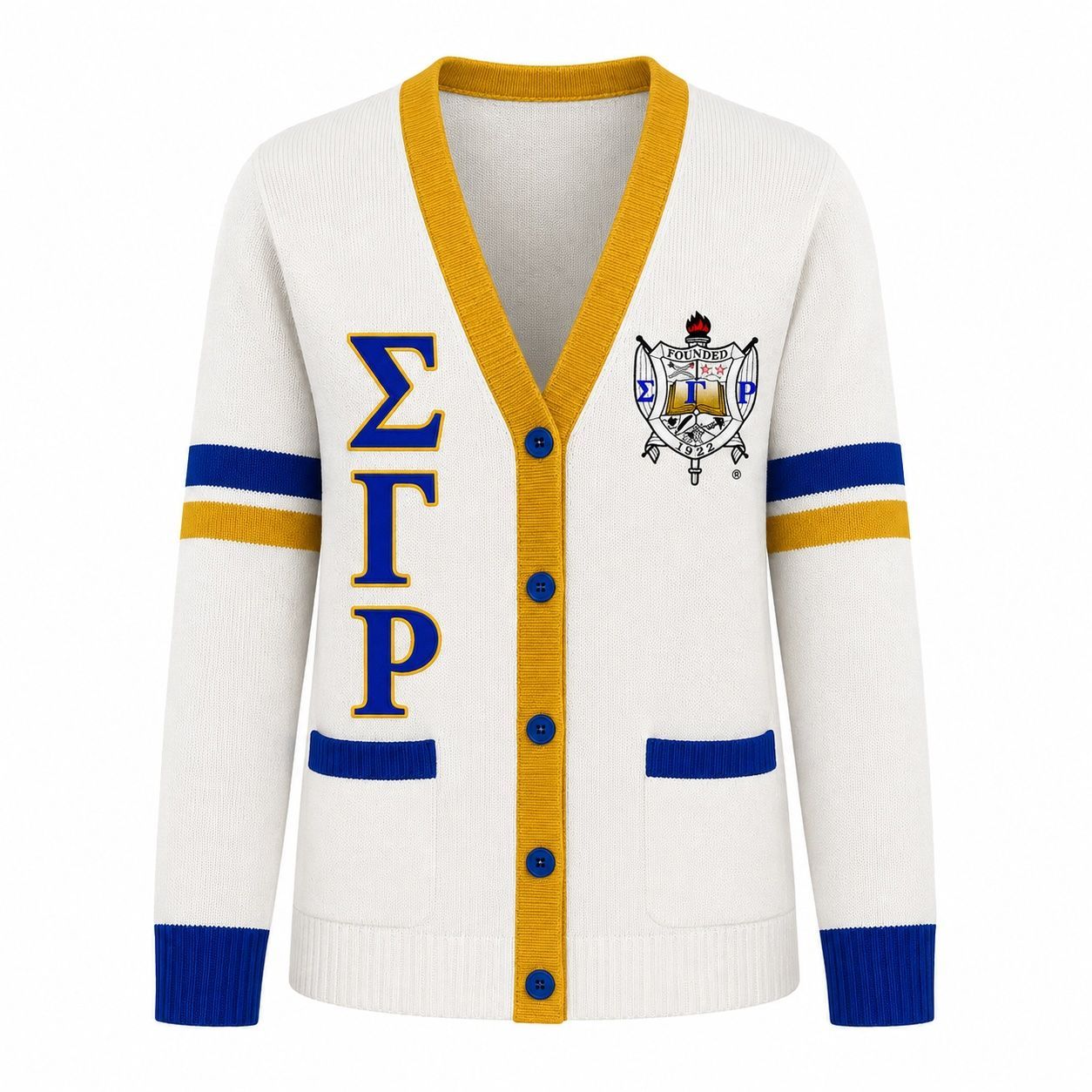 Sigma Gamma Rho  Button-Down Cardigan Sweater