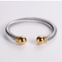 Stainless Steel Twisted Cable Cuff Bracelet