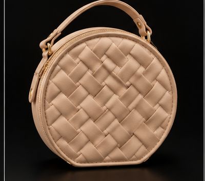 Chic Woven Round Crossbody Bag