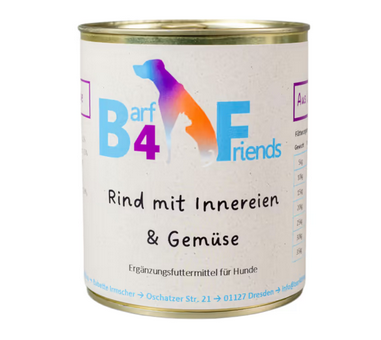 Barf4Friends Nassfutter Rind 800g