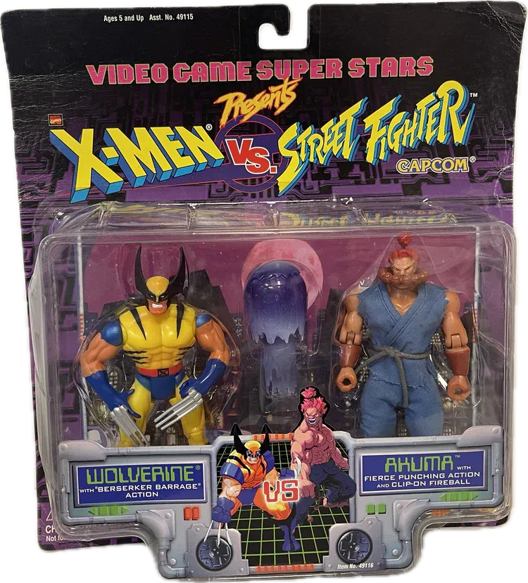 Video Game Super Stars X-Men vs. Streetfighter Wolverine vs. Akuma