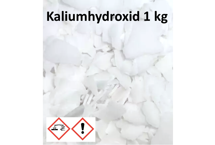 1kg Kaliumhydroxid, Kalilauge, KOH, Ätzkalium Flocken