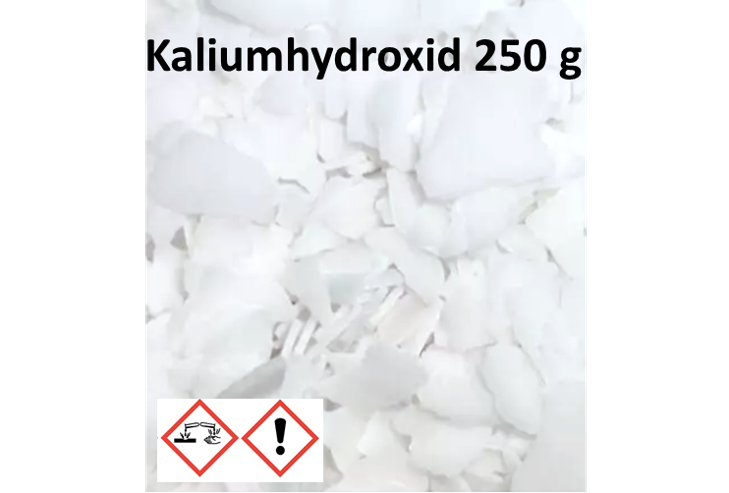 250g Kaliumhydroxid, Kalilauge, KOH, Ätzkalium Flocken
