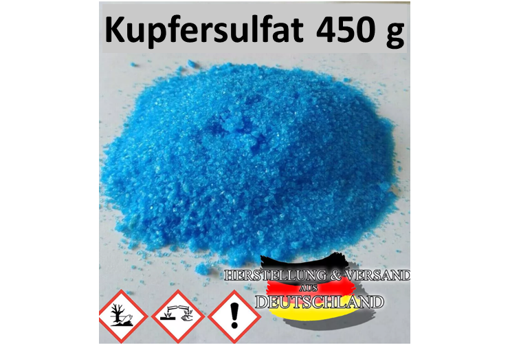 450g Kupfersulfat kaufen, Kupfer II-Sulfat Pentahydrat