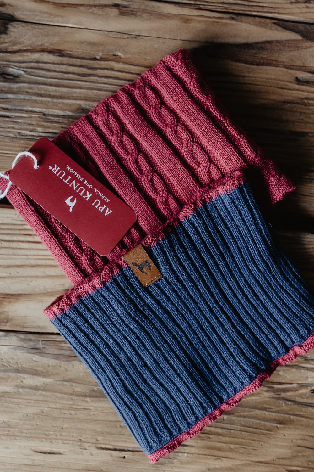 Kinder Loop Schal ELISUAVE - Farbe: rot-blau