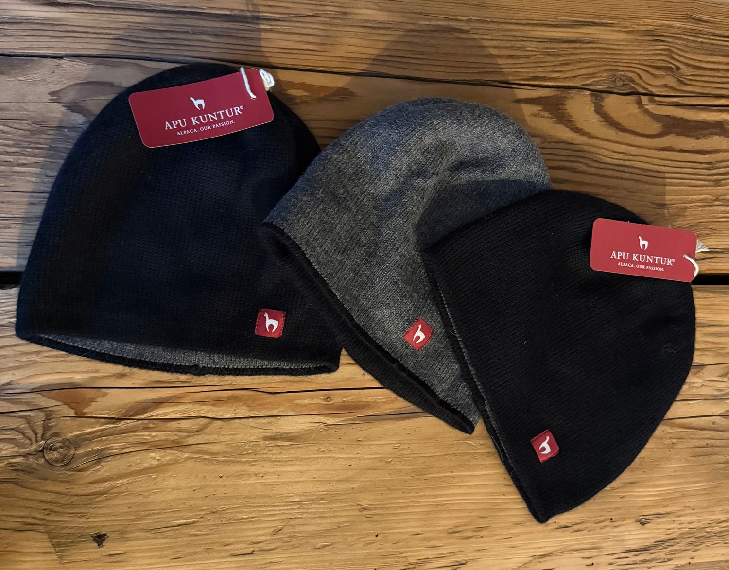 Wendemütze - Farbe:Schwarz/Grau - Gr.: M