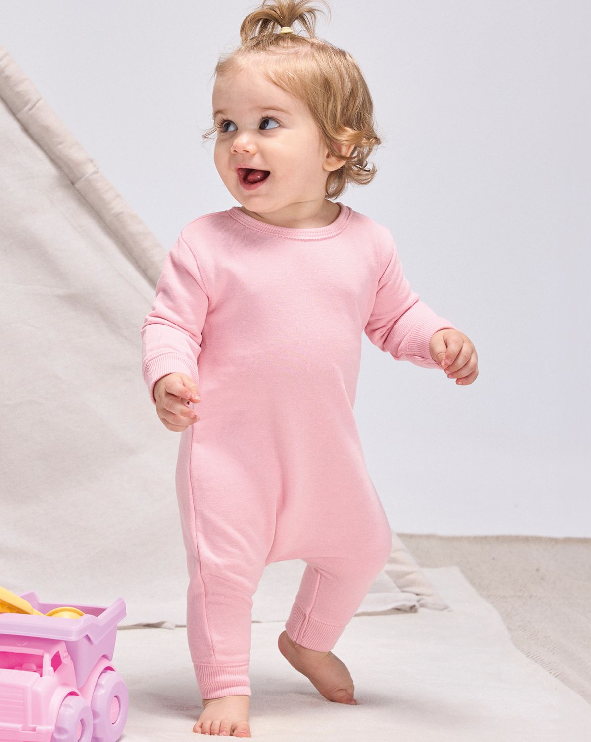 Pelele de bebé unisex de cuerpo entero en tejido French Terry