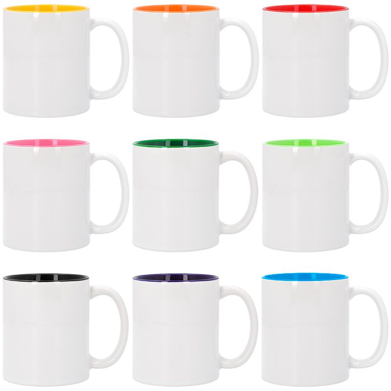 Taza con interior de colores