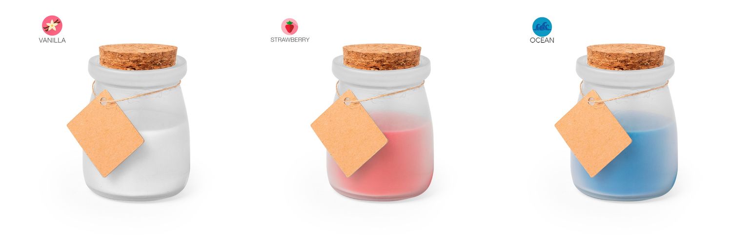 Vela aromatizada rosa