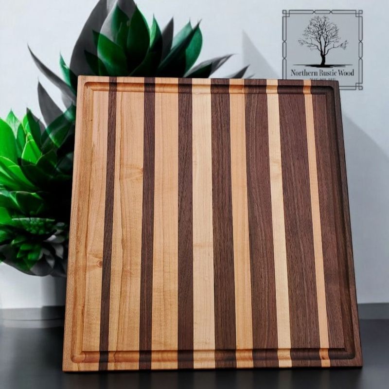 Black Walnut and Maple Cutting Board