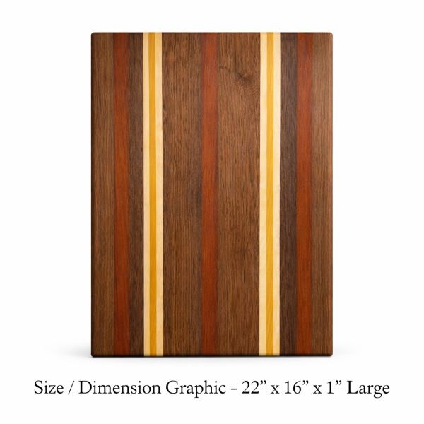 Walnut &amp; Yellowheart Cutting Board