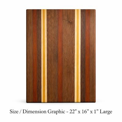 Walnut &amp; Yellowheart Cutting Board