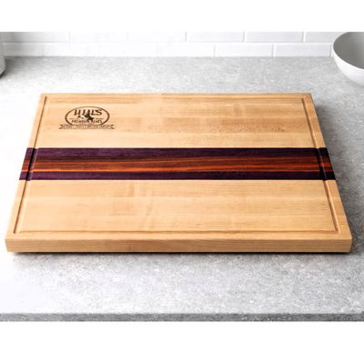 Handcrafted Purpleheart, Maple &amp; Padauk Board