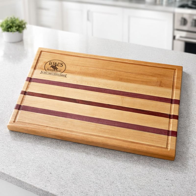 Handcrafted Purpleheart, Padauk &amp; Maple Board