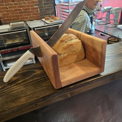 Handcrafted Wooden Bread Slicer