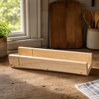 Handcrafted Wooden Bread Slicer
