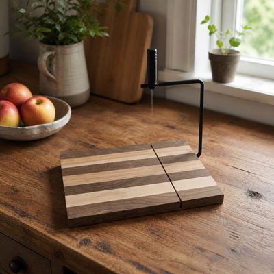 Handcrafted Wooden Cheese Slicing Board