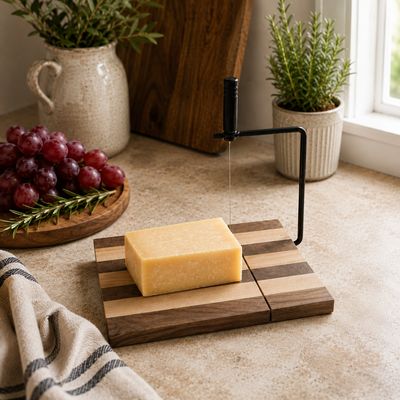 Handcrafted Wooden Cheese Slicing Board