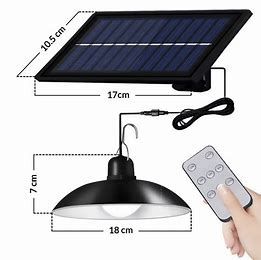 Żyrandol solarny LED pojedyńczy 14,8x6.4cm