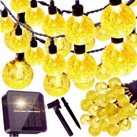 Lampki ogrodowe solar kulki 50led/7m