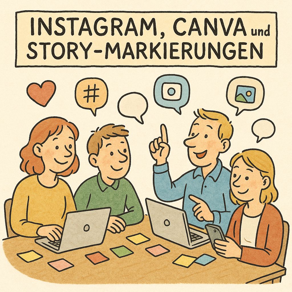 Instagram, CANVA und Story-Markierungen sind für Dich Fremdworte?
