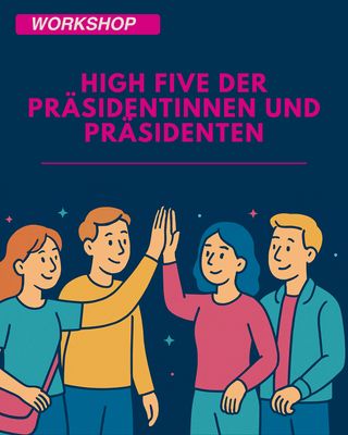 High Five der Präsidentinnen und Präsidenten