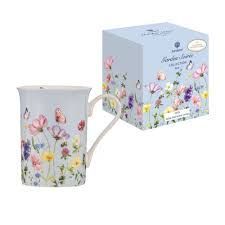 Garden Soiree Can Mug Blue