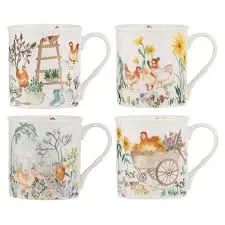 Garden Hens Mugs
