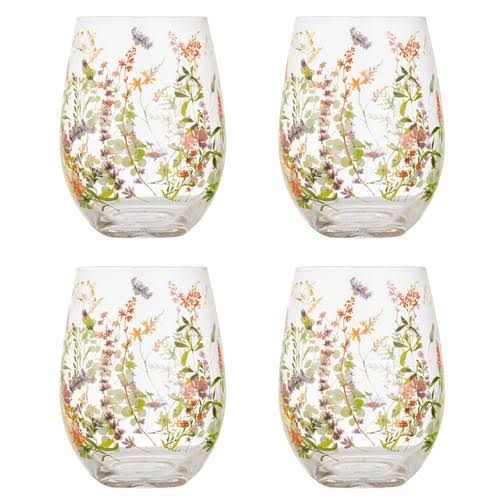 Wildflowers Crystal Tumblers