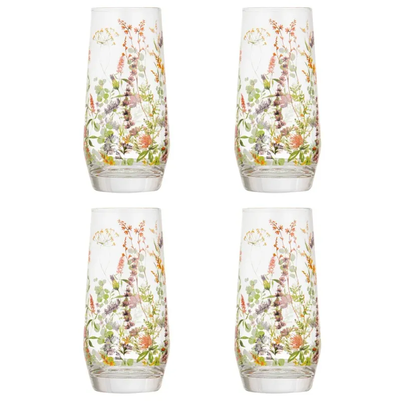 Wildflowers Crystal Highball