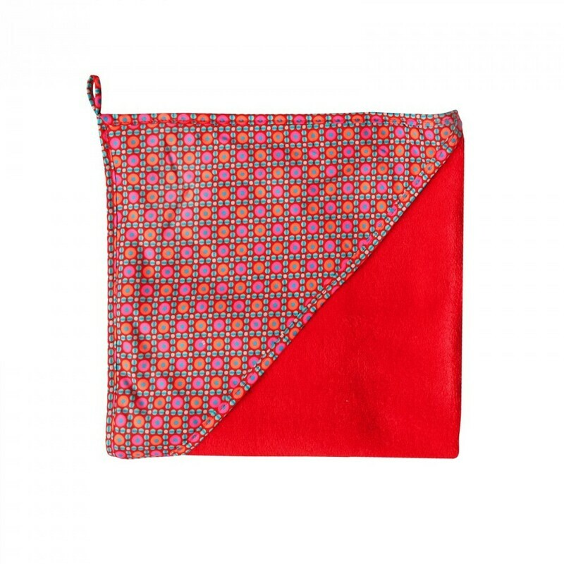 Cape de bain bébé PETIT PAN rouge