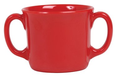 Verre à double anse Rouge RICE