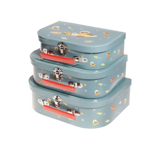 Lot de 3 valises Space Boy