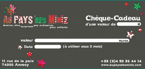 Chèque cadeau / Participation (par multiple de 10€)
