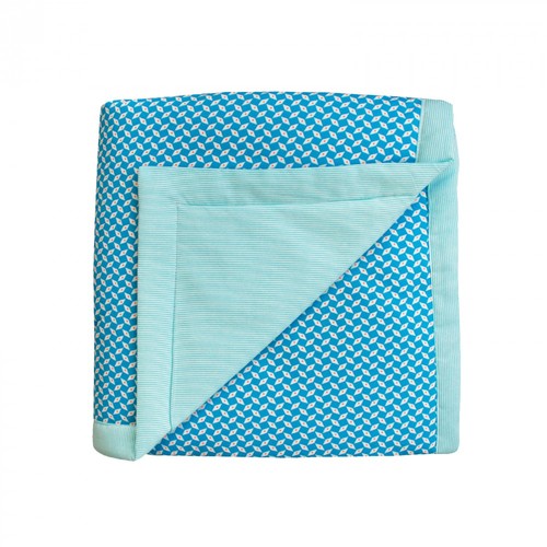 Plaid bébé en coton imprimé PETIT PAN
