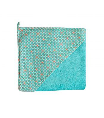 Cape de bain bébé PETIT PAN gris clair